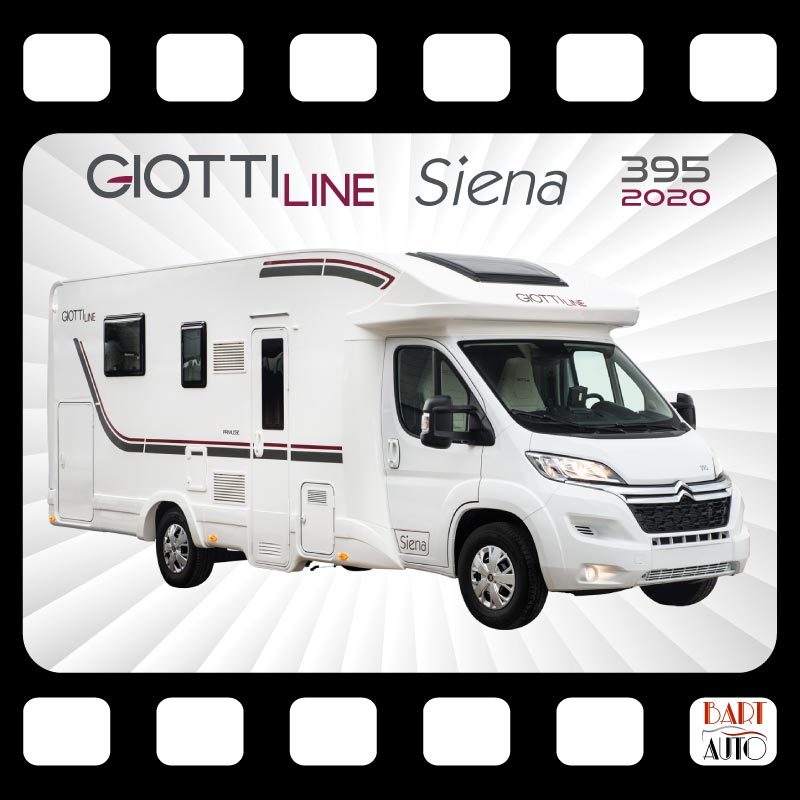 Autocaravana para rodajes Giottiline Siena 395 2020 portada