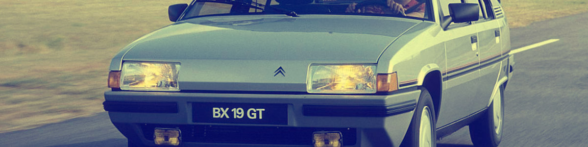 Citroën BX para rodajes frontal