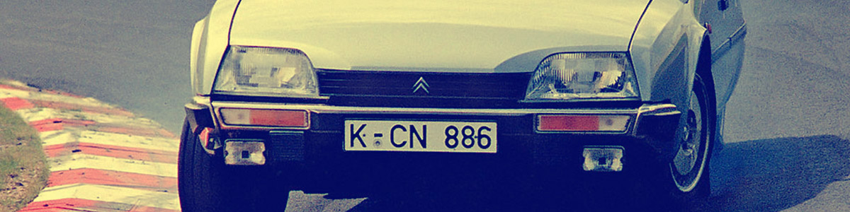 Citroën CX para rodajes frontal