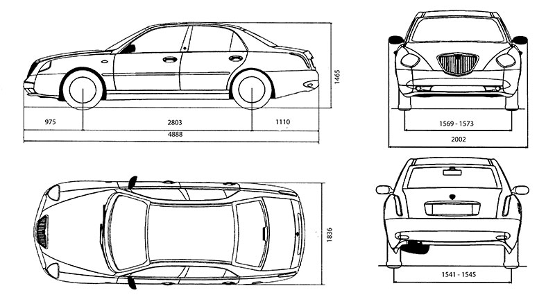 Lancia Thesis para rodajes planos